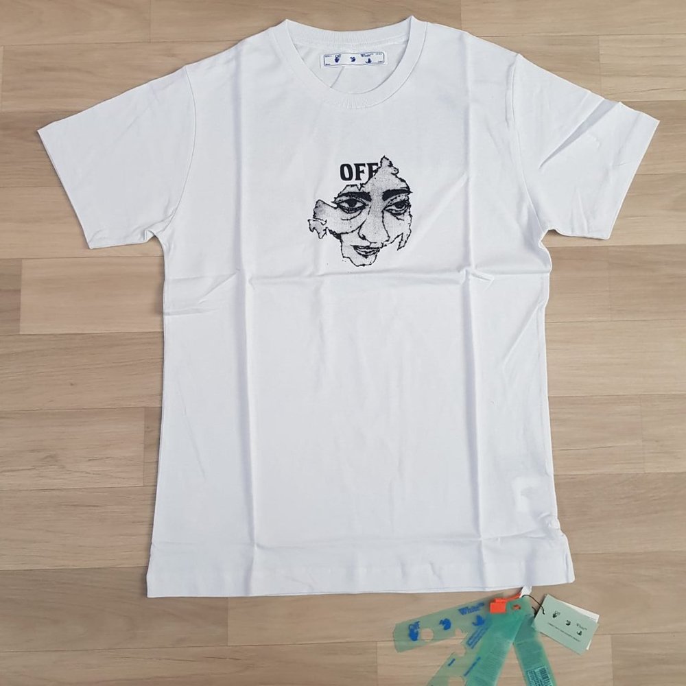 Off-White White T-Shirt With Gazer Print